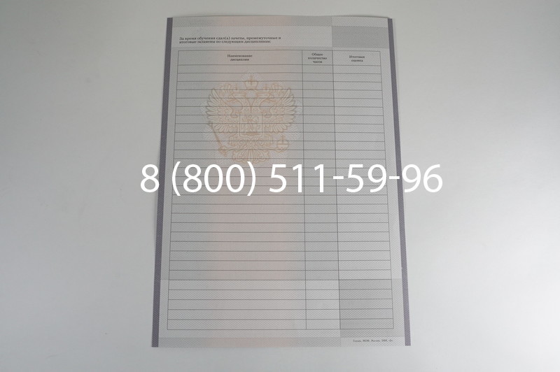 Заказать Академическая справка образца 2010-2011 год для колледжа в Саратове