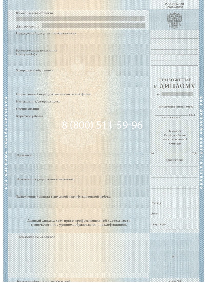 Заказать Диплом бакалавра 2003-2009 годов в Саратове