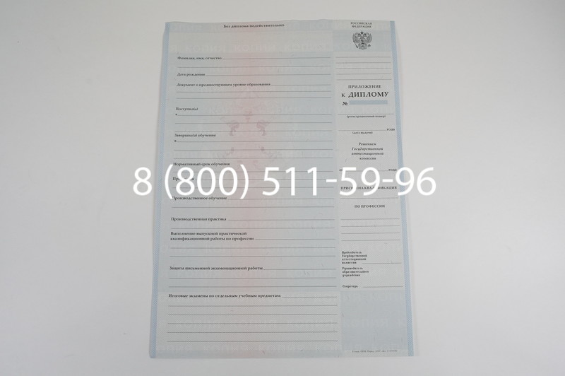Диплом ПТУ 2007-2010 годов в Саратове