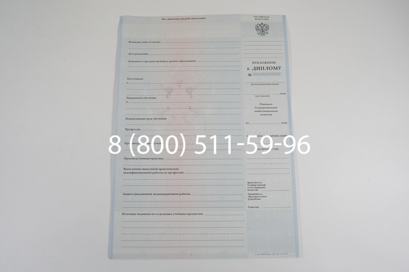 Диплом училища 2007-2009 годов в Саратове