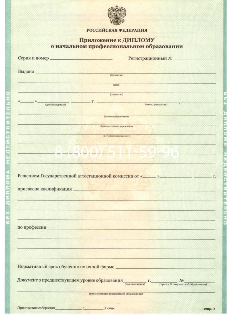 Заказать Диплом училища 2010 год в Саратове